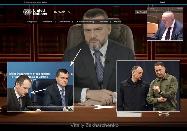 proctolog's tweet photo. 🫡На засіданні ООН виступив ексміністр МВС України Віталій Захарченко та  розповів про те, як захід організував в Україні державний переворот та ��а  допомогою України проходить дискредитація Росії. Виступ був організований послом РФ в ООН.
🔽 https://t.co/4YYv7VABNa