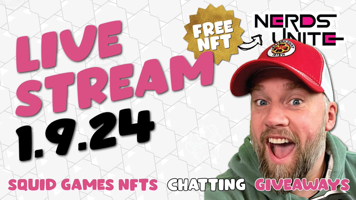 CSSully's tweet photo. Happy "Squid Game" Funko NFT Drop Day!
I'll be live at 10:30am PT with LIVE drop analysis, pack openings, giveaways and a FREE NFT for everyone who comes by! #NerdsUnite #FunkoNFT

🤠Twitch: https://t.co/V76yD7uZ7A 
🤠YouTube: https://t.co/algcS9nqAU https://t.co/roUAD7kmhN