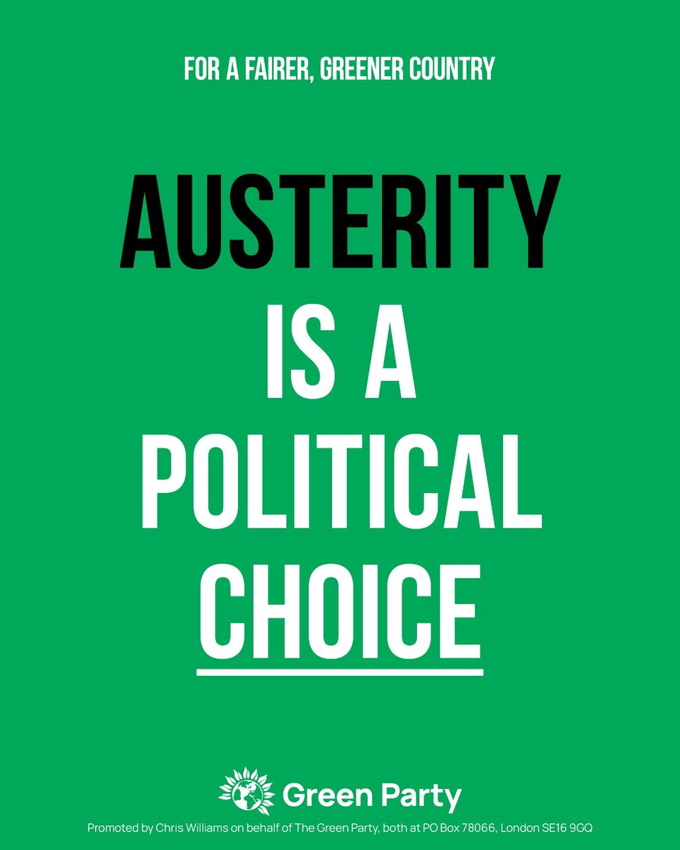 A new report shows that austerity and health inequalities have caused more than 1 million early deaths in England. Austerity and regional inequality are a political choice. Only the Green Party is committed to closing the inequality gap and building a fairer, greener country.