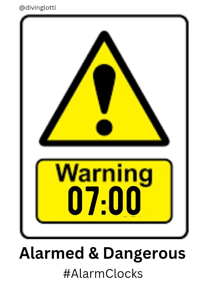 divinglotti's tweet image. One Minute Brief of the Day:
Create posters to advertise #AlarmClocks ⏰  @OneMinuteBriefs