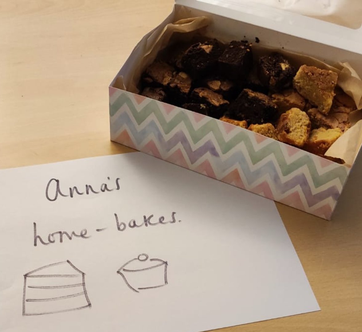 ChudovaUkrainka's tweet photo. What a way to kick off your tenure @annahackett_. Hand delivered baking for colleagues. We wish you the very best in your new role. Having time together for feedback, listening & strategizing was the icing on the cake! #curriculum #rightingredients #rightquantities #rightorder https://t.co/L5EmowZtX0