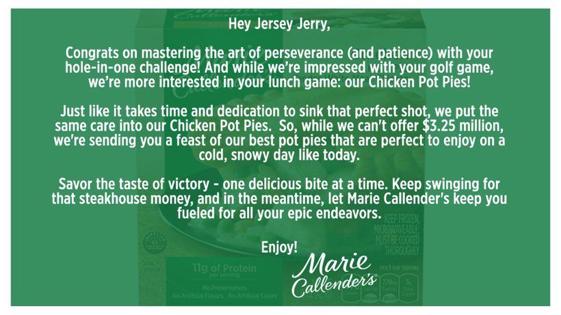 Jerrythekid21's tweet photo. MARIE CALLENDER FROM THE CLOUDS!!
Appreciate the love and pot pies . @_MarieCallender https://t.co/l2OqtlJ6Ty
