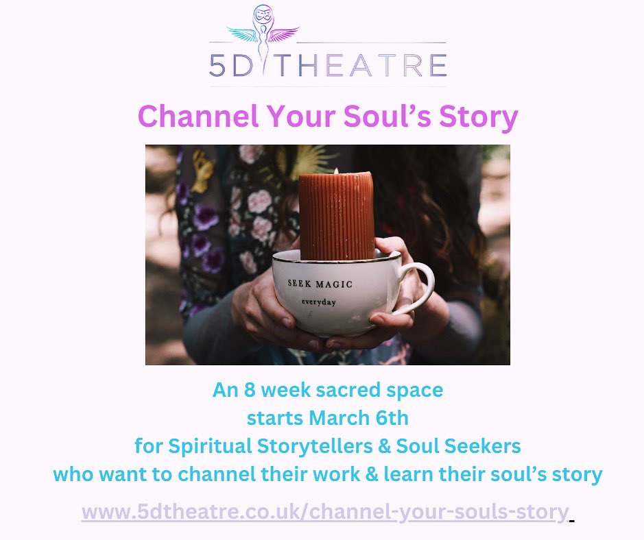Ready for a new story in 2024?

Want to fuse your creativity &amp; spirituality and write, or channel 
your own soul’s story?

Then let’s begin…

5dtheatre.co.uk/channel-your-s…

#5d #storytelling #WritingCommmunity