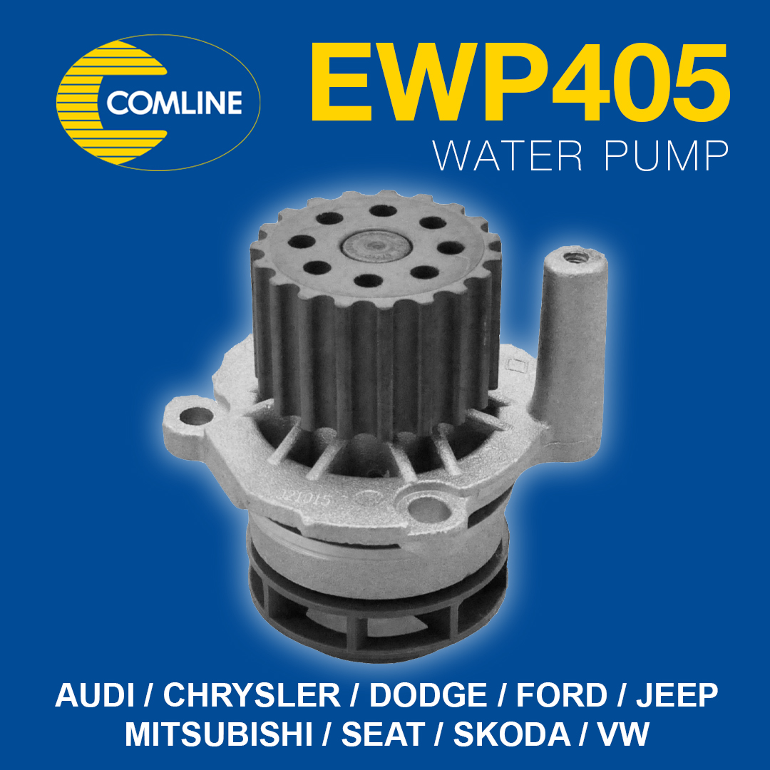 Engineered to perfection, this Water Pump EWP405 fits seamlessly into various models of Audi, Chrysler, Dodge, Ford, Jeep, Mitsubishi, Seat, Skoda, and VW. 💪 Don't compromise on quality – choose #Comline! 🛠️☑️