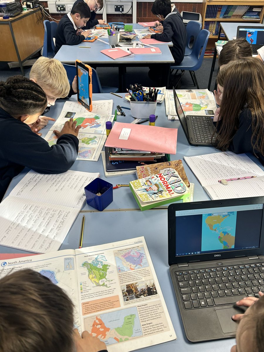 Year 5 just love map work! Do you know how many countries are in North America? #lovegeography #explorers 🌎🗺️✏️