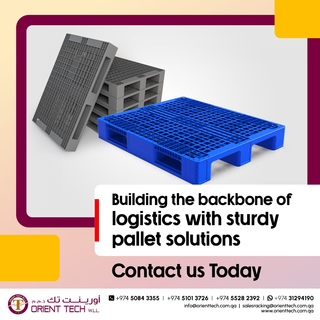 Revolutionize your logistics game with our robust pallet solutions! 🚀 Contact us today to build the backbone of efficiency and reliability in your supply chain. 📦

#LogisticsMasters #PalletSolutions #EfficientShipping #SupplyChainHeroes #MaximizeSpace #PlasticPallets