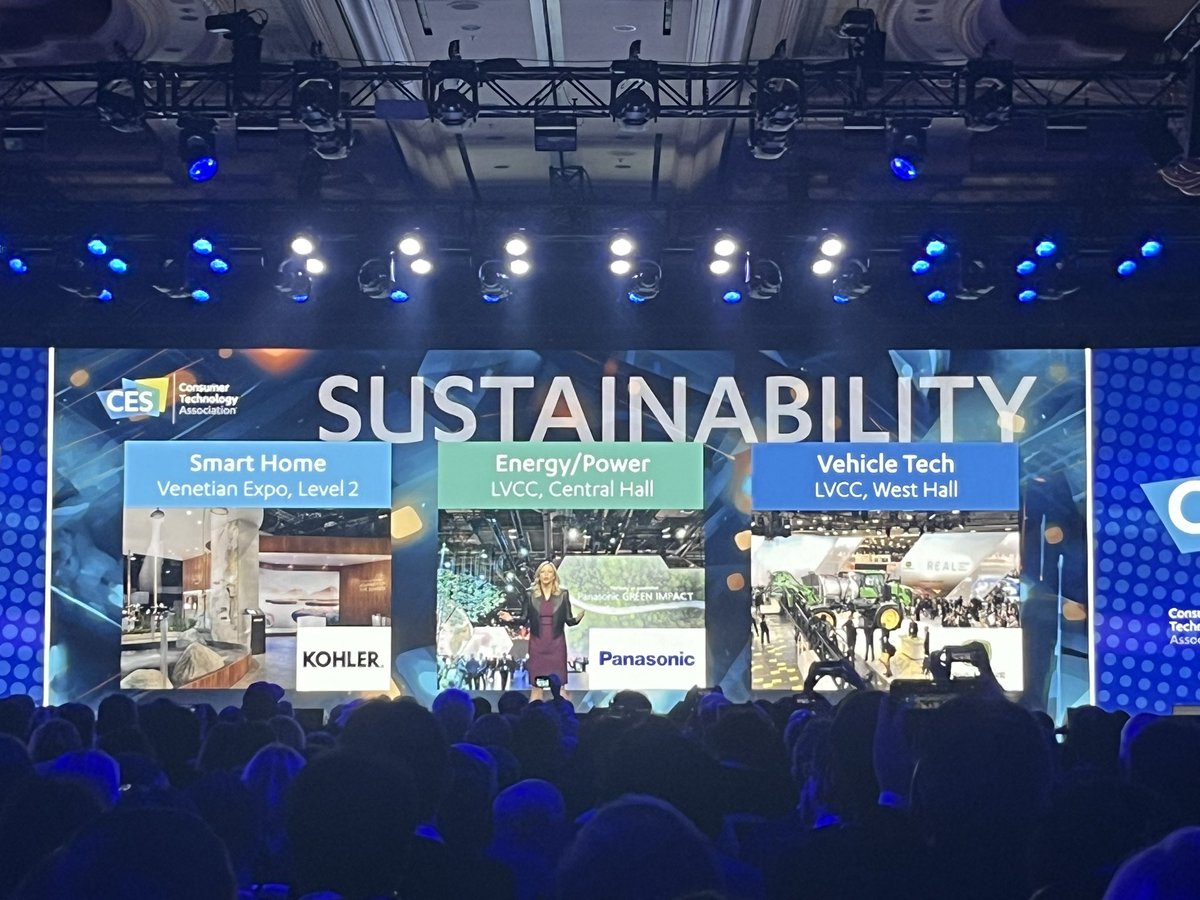 Sustainability and #ClimateTech as a key trend for the tech industry in 2024 at the #CES2024! #energy #mobility #foodtech #RealEstate