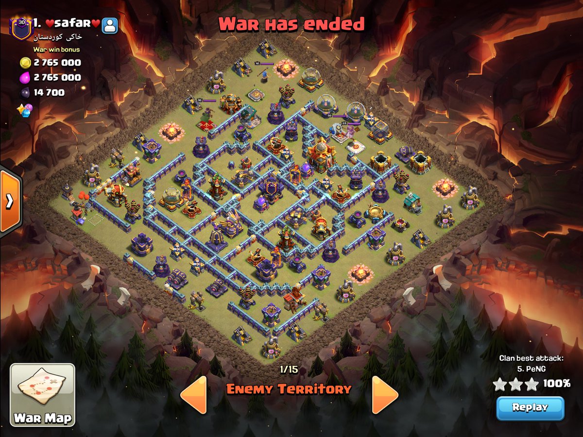 PeNG_CoC's tweet photo. CWL 5/7 triples 🏆🏆 https://t.co/f17SIsdVuW