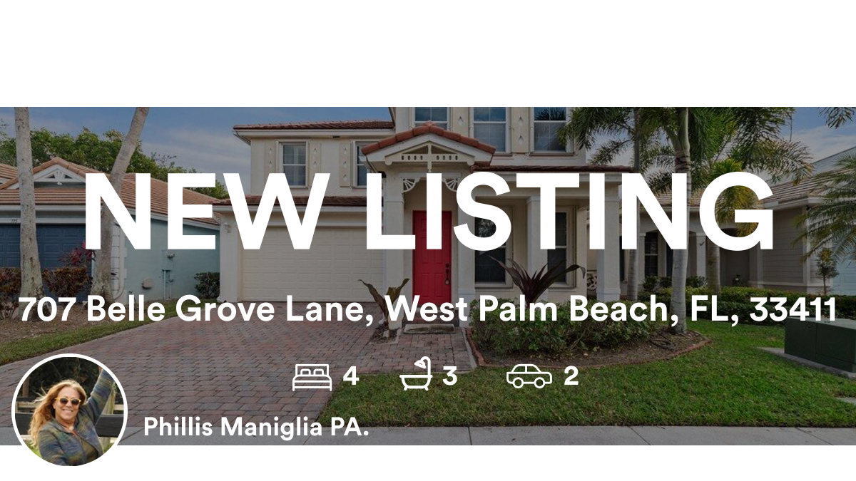 🛌 4 🛀 3 🚘 2
📍 707 Belle Grove Lane, West Palm Beach, FL, 33411

My latest listing on RateMyAgent.
 BK3261713
rma.reviews/BahlW4VeQUYA

...
#ratemyagent #realestate #Partnership_Realty_Inc