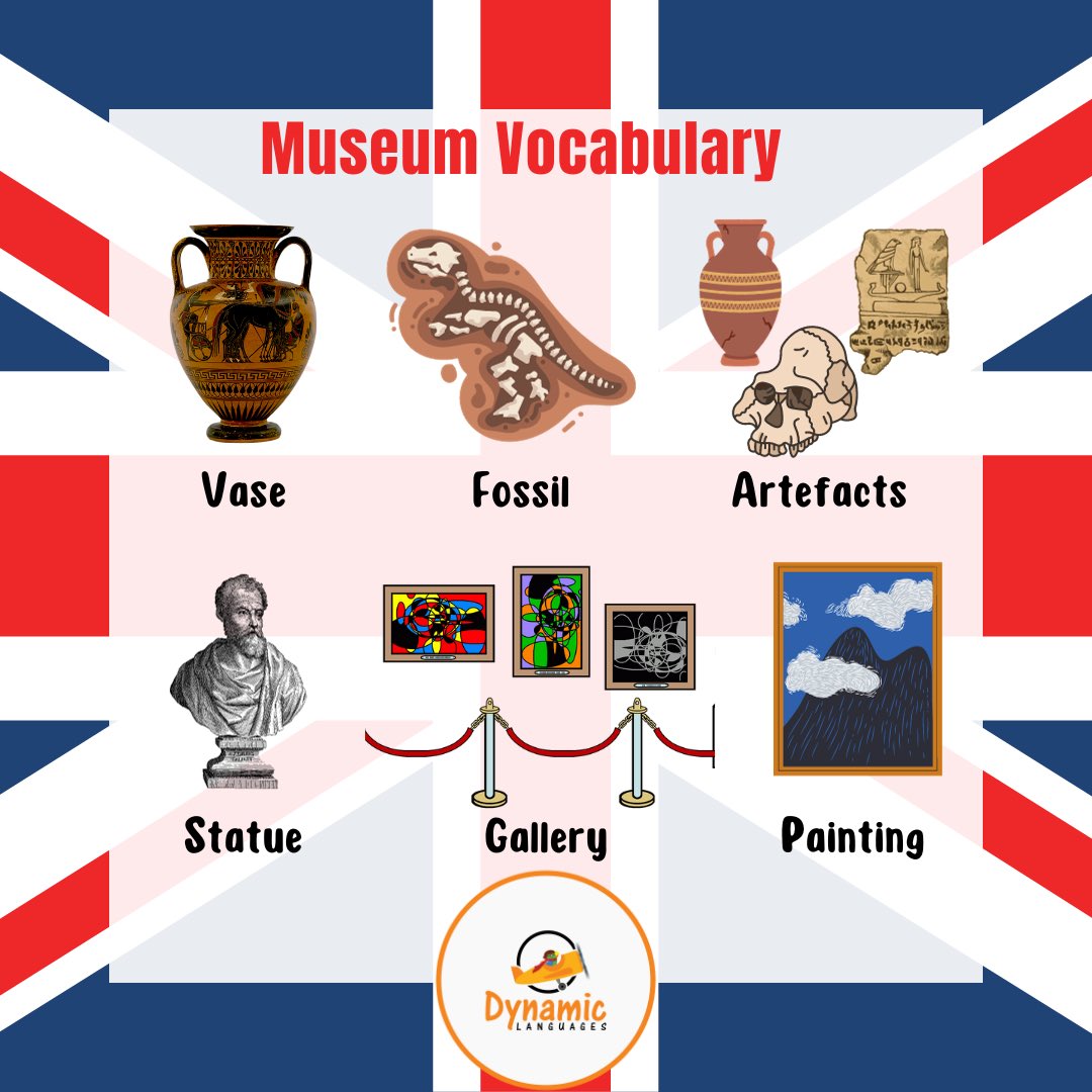 DynamicLangs's tweet photo. Did you know all of the best museums in London are free?! That includes the Natural History Museum, the Science Museum, the British Museum and the National Gallery! Here is some useful vocabulary for visiting museums and galleries in London.

#dynamiclanguages #learnenglish https://t.co/b8P5nrTX3l