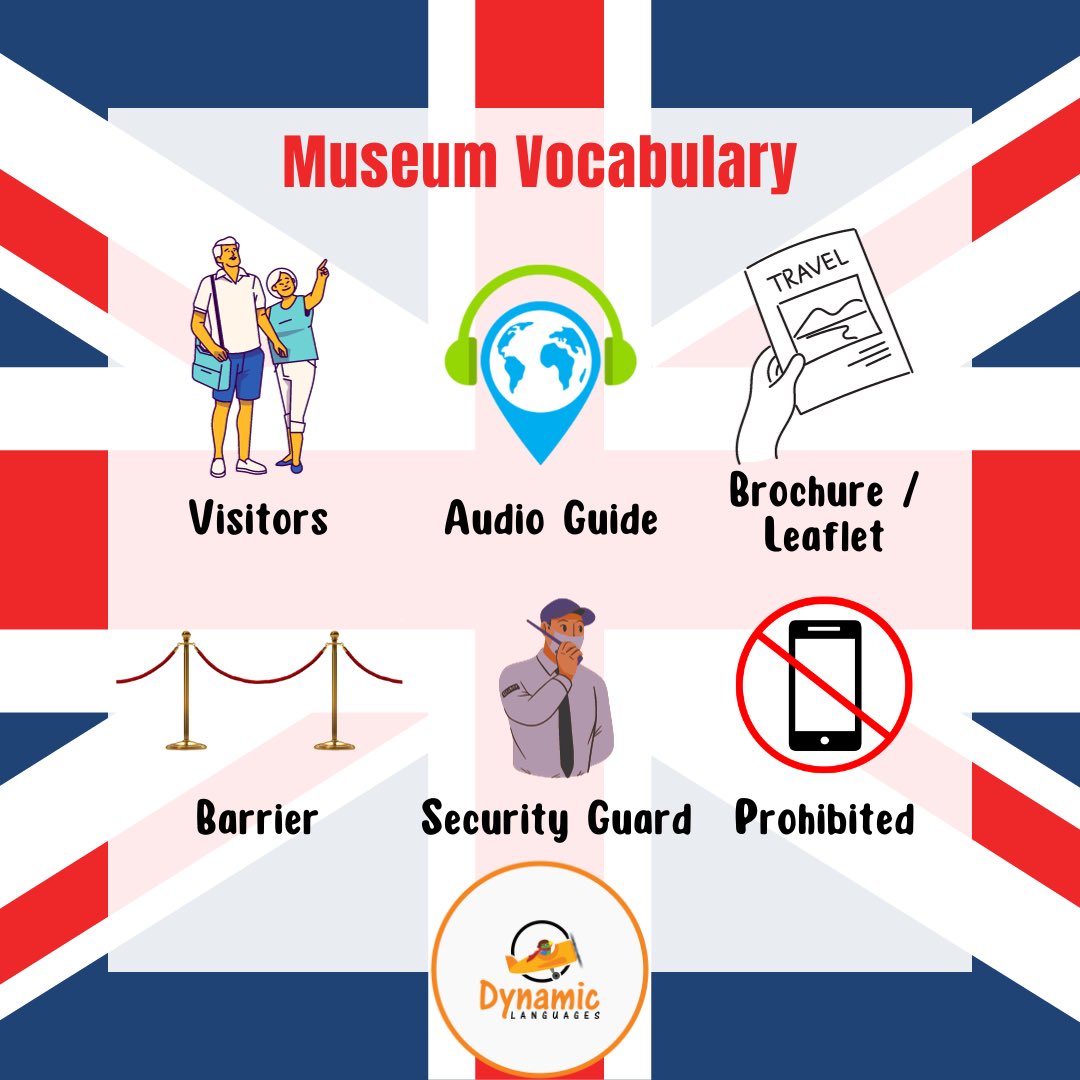 DynamicLangs's tweet photo. Did you know all of the best museums in London are free?! That includes the Natural History Museum, the Science Museum, the British Museum and the National Gallery! Here is some useful vocabulary for visiting museums and galleries in London.

#dynamiclanguages #learnenglish https://t.co/b8P5nrTX3l