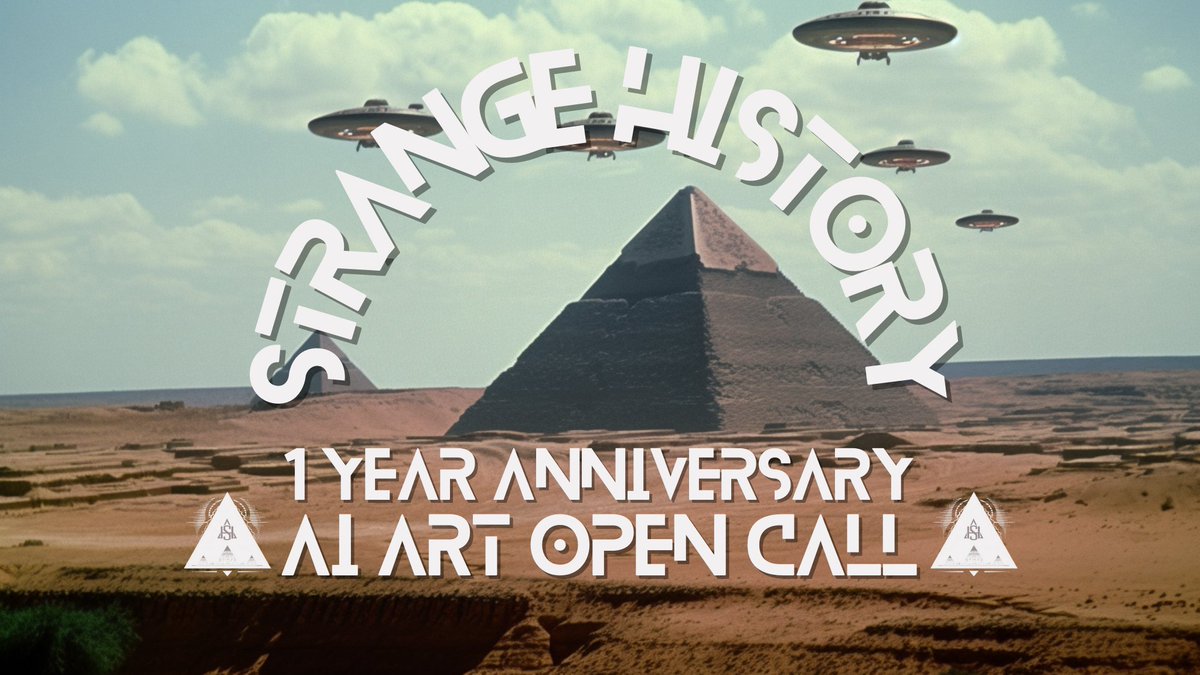 Historic_Crypto's tweet photo. STRANGE HISTORY AI ART OPEN CALL 🎉

Strange History's 1 Year Anniversay (3/20/24)
⚔️ 15x New Artists (FND World)
⚔️ 15x Existing Artists
🔜 FND Moment & Joyn Showcase

1⃣ Follow @Historic_Crypto / @StrangeHistoryX
2⃣ Like / RT

Follow guidelines & submit below / Joyn 🫡👇