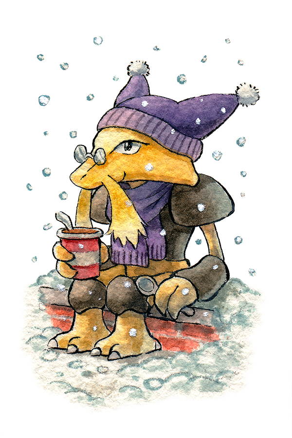 OliverHamlin's tweet photo. Cozy Winter weather with Alakazam! https://t.co/fMKHXcQrd4