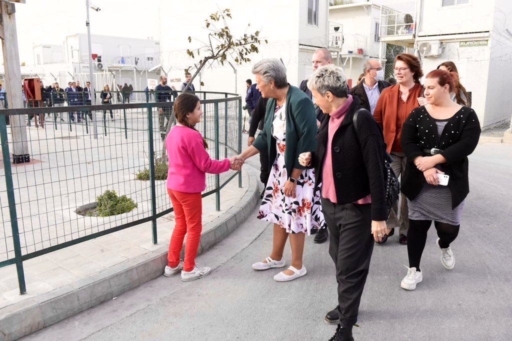 YlvaJohansson's tweet photo. Improvements in Pournara Reception Center since my last visit, and contingency preparedness in full swing with substantial support of EU agencies and funding. https://t.co/AxDQRh4dYr