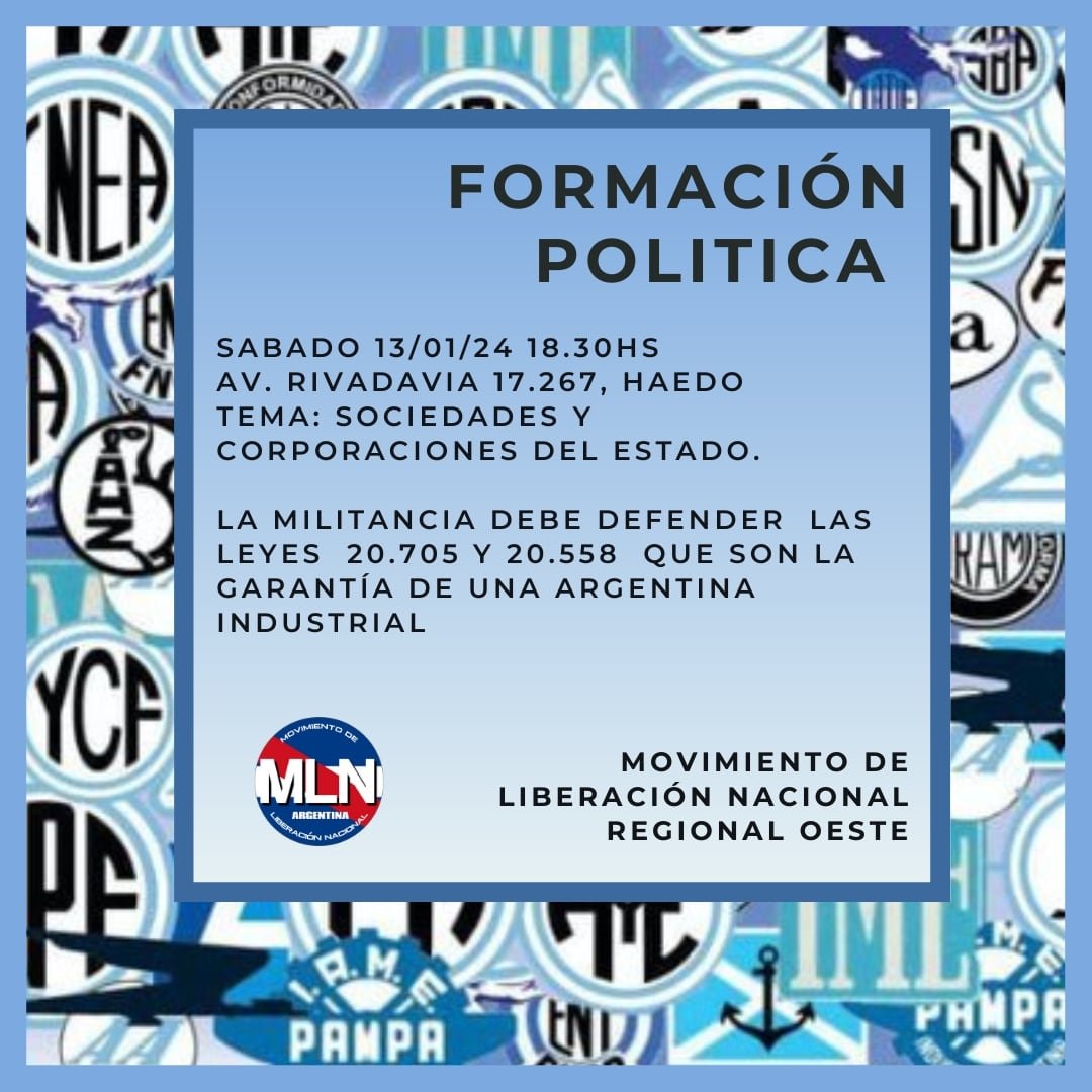 MLNPba's tweet photo. La contracara de Milei no es el keynesianismo, es el Estado Empresario de Perón. Cada día se ve con más claridad  Defendamos las leyes que hicieron grande e industrial a nuestro país. Acercate https://t.co/0F7S7q6Kee