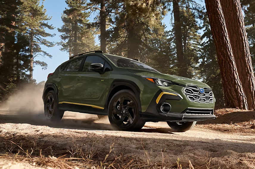 SubaruPrescott's tweet photo. The 2024 Crosstrek is conquering new horizons with its impressive capabilities. 

From its legendary Symmetrical All-Wheel Drive to the remarkable ground clearance of 8.7 inches, this compact SUV is truly unstoppable! 💪⛰️ https://t.co/jZWZYAGVXO