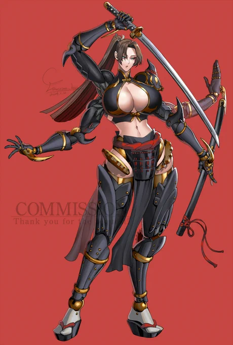 Skeb納品致しました!人造オートマトンを描かせていただきました、リクエストありがとうございました!#Skeb #Commission 