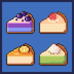 WheybiA's tweet photo. Woooooo it's #PortfolioDay 🧡💛
Learning pixel art this year and having lot of fun drawing foods!! https://t.co/Hg8viap28e