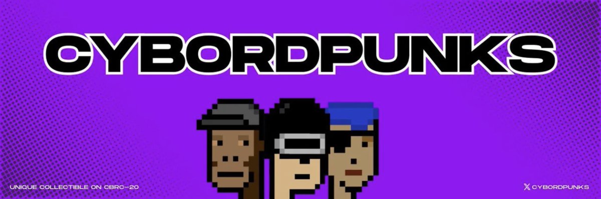 🐻 1x NFT CybordPunks x BTC Bears 🐻

@CybordPunks, is the first 10k unique collectible stored on the CBRC-20 Ordinal Metaprotocol

To enter the GA: 
- Follow <a href="/BitcoinBearsOrd/">Bitcoin Bears</a>, <a href="/BearsGiveaways/">BearsGiveaways</a>, and @CybordPunks 
- L+RT this post
- Tag 3 friends👇

Winners announced in <24H!