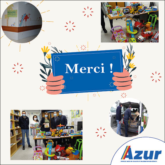SyndicatAzur's tweet photo. Merci !
Grâce à vous, #lacabaneàdons s’est transformée en atelier du #pèreNoël 😍
Le syndicat Azur a apporté aux enfants du service pédiatrie de #hôpitalArgenteuil
vos dons et a apporté un peu de magie de Noël aux enfants.✨
#noel #secondemain #collectedejouets #don https://t.co/AjMbMB4GKf