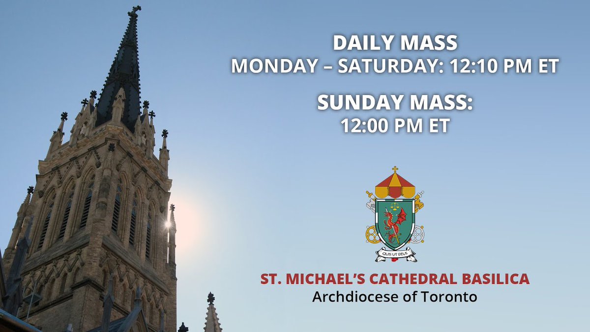 LIVESTREAM: Mass at St. Michael's Cathedral Basilica - Tuesday, January 9, 2024 youtube.com/live/1AIidBD6_…