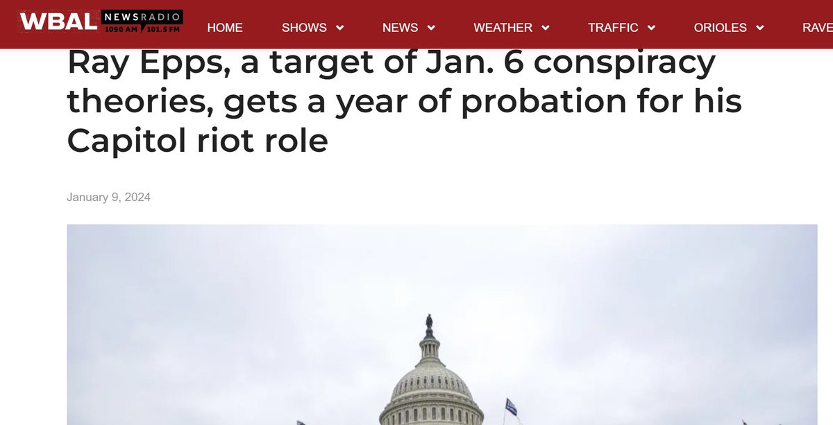 HOLY SHIT

The dude who incited j6 gets no jail time??