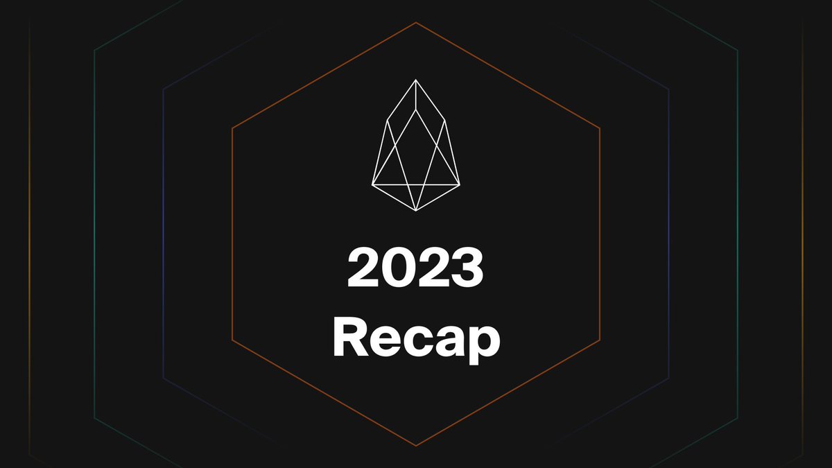 Vaulta_'s tweet photo. As 2024 kicks off, we wanted to look back on all of the epic milestones that #EOS achieved in 2023 📆

Get up to speeds on major achievements like
🚀 Launch of $EOS EVM
🥳 Inception of EOS Labs
💰 Investments From ENV
➕ More

Read Update 👇
https://t.co/IHpZFRgvVV

🧵👇 https://t.co/xXrV05daX5