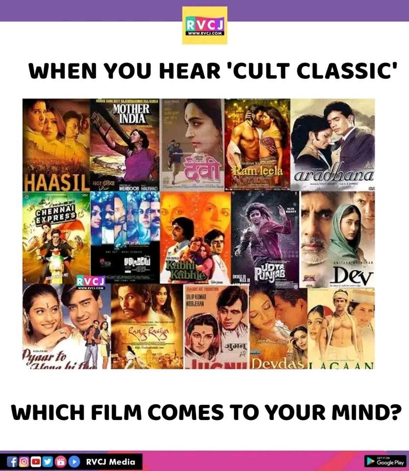 Which movie?
 #cultclassic #haasil #motherindia #devi #ramleela #aradhana #chennaiexpress #dev #udtapunjab #kabhikabhie #pyartohonahitha #lagaan #devdas #rangrasia