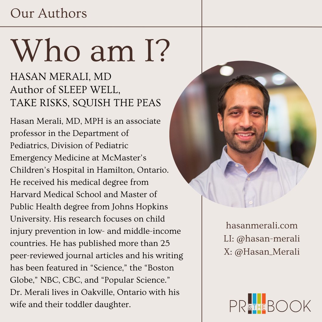 PRbytheBook's tweet photo. PR by the Book #AuthorIntroduction featuring @Hasan_Merali!
📖 SLEEP WELL, TAKE RISKS, SQUISH THE PEAS
🔎 Health / Self-Help
📚 @HCI_Books
📆 March 2024
Read his full author bio & book description here: https://t.co/ywoadCebmO https://t.co/wkzjKG3wPb
