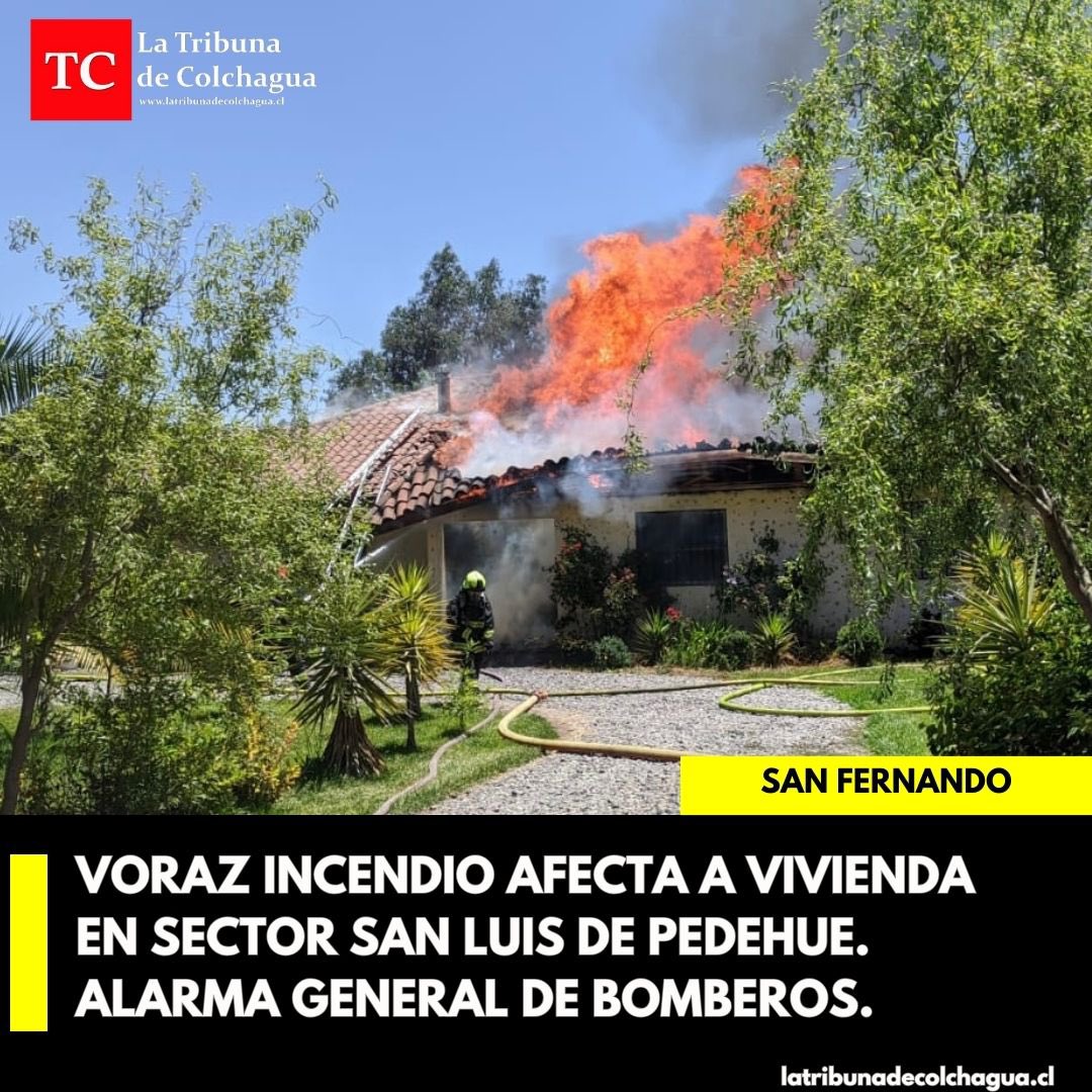 🔴 SAN FERNANDO

Alarma general para el Cuerpo de Bomberos de la capital provincial por voraz incendio que afecta a una vivienda en Condominio San Luis de Pedehue.