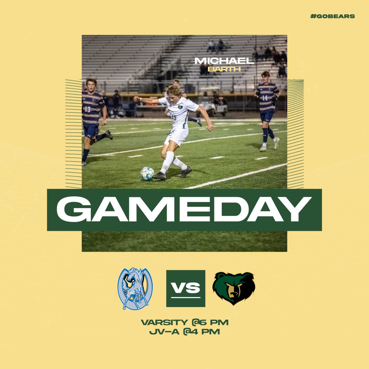 Varsity and JV-A takes on Dobson (Away) tonight!

#GoBears #BashaBoysSoccer #BuildingBasha