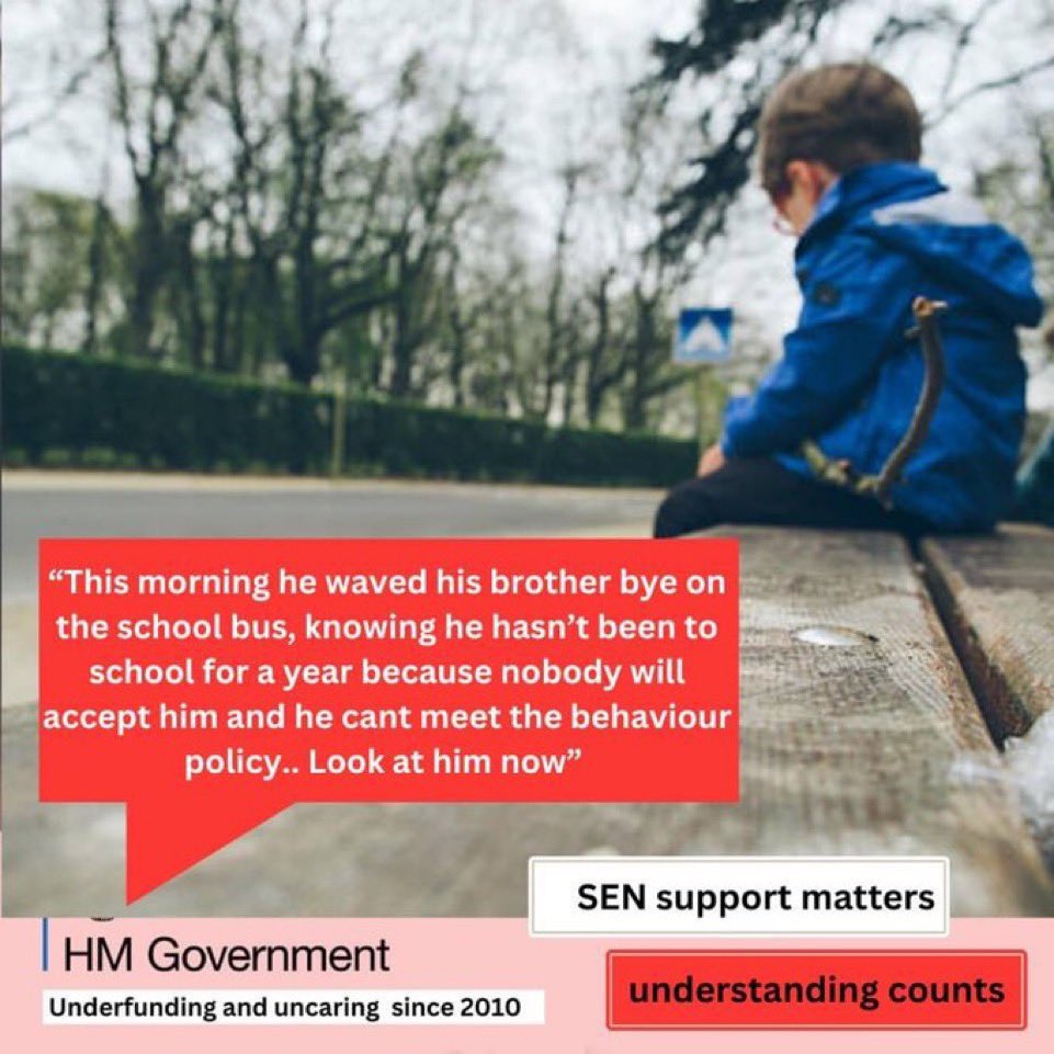 SimonTweetsWWFC's tweet photo. Some of you would’ve seen the governments campaign for improving School attendance. They don’t look at the #SEND or neurodivergent communities atall. Below images from @teamsquarepeg offer a much clearer message of what it means for our little ones… https://t.co/CSHcsRTORf