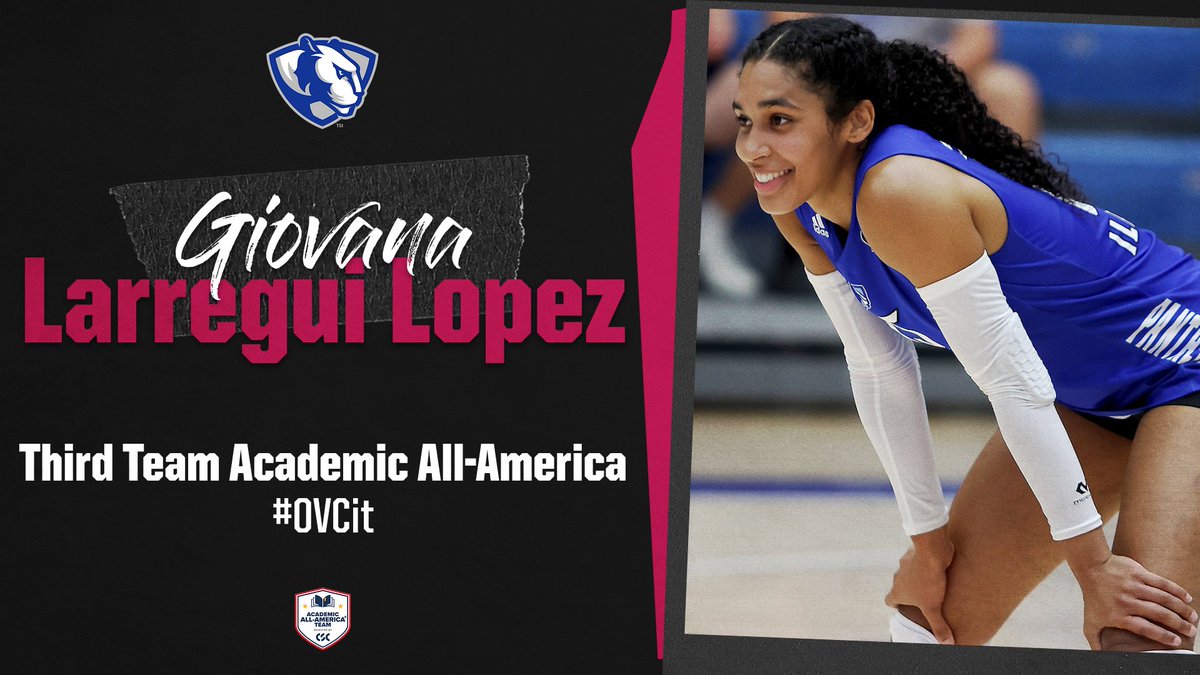 Congrats to @EIU_Volleyball's @GiovanaLarregui for earning 𝗔𝗰𝗮𝗱𝗲𝗺𝗶𝗰 𝗔𝗹𝗹-𝗔𝗺𝗲𝗿𝗶𝗰𝗮 honors from @CollSportsComm for her work in the classroom‼️ 📚🎓 She is the 314th all-time OVC student-athlete to earn the honor. bit.ly/3tIlt8H | #OVCit | #EIUBleedBlue