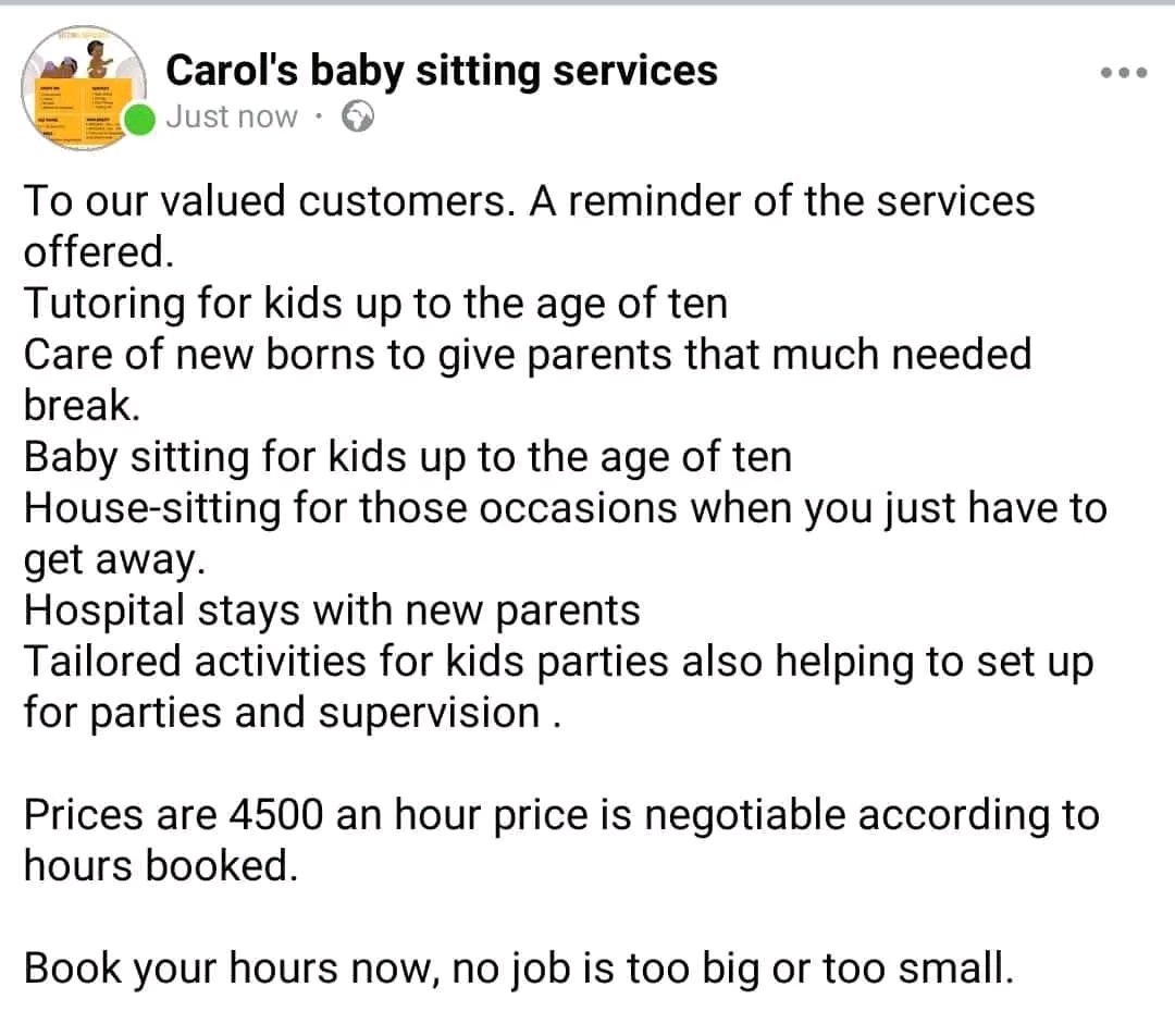 CarolineMitochi's tweet photo. Happiest new year to all valued customers. List of services offered. Book your hours now https://t.co/YCTpCiCsLc