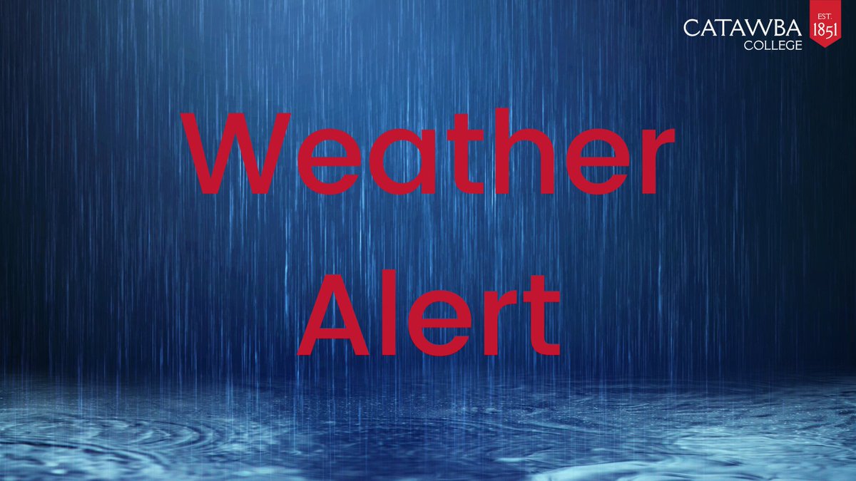 Catawba College will close at 1 pm today, January 9.
All classes will be canceled as of 1:30 pm. Online courses are not impacted by the cancellation of on-campus classes.
Essential staff will remain on campus to support students. Dining services will continue to operate.