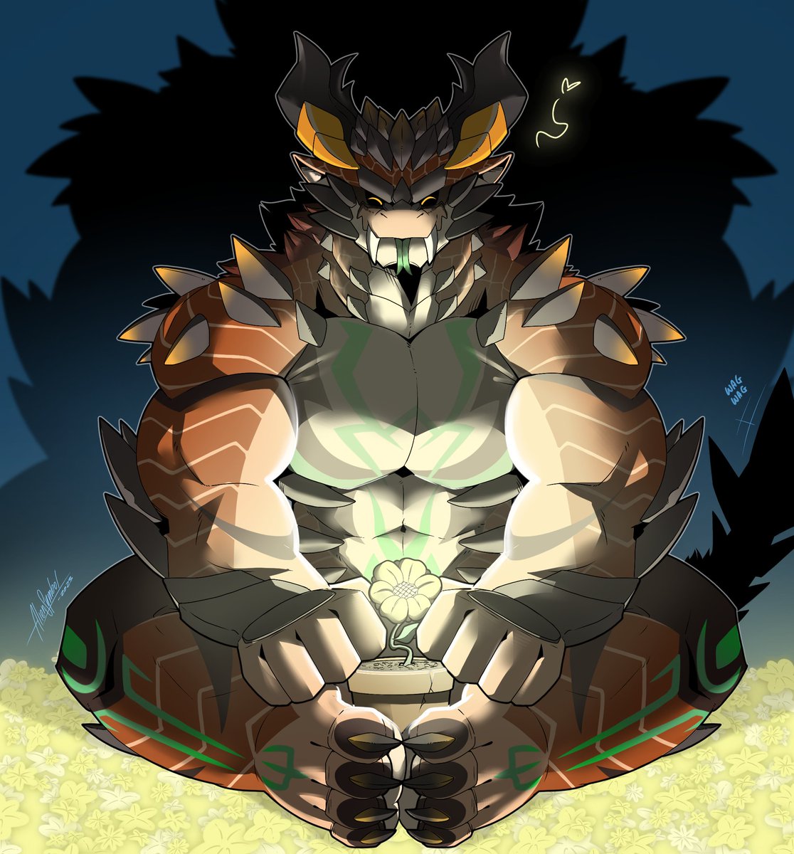 🐊🍺💚 (@aliensymbol) on Twitter photo Commission work for <a href="/Jan_the_Lucagon/">Jan_the_Lucagon</a> featuring his new mighty Dragon OC taking care of a precious little flower~🌼 Commission work for <a href="/Jan_the_Lucagon/">Jan_the_Lucagon</a> featuring his new mighty Dragon OC taking care of a precious little flower~🌼