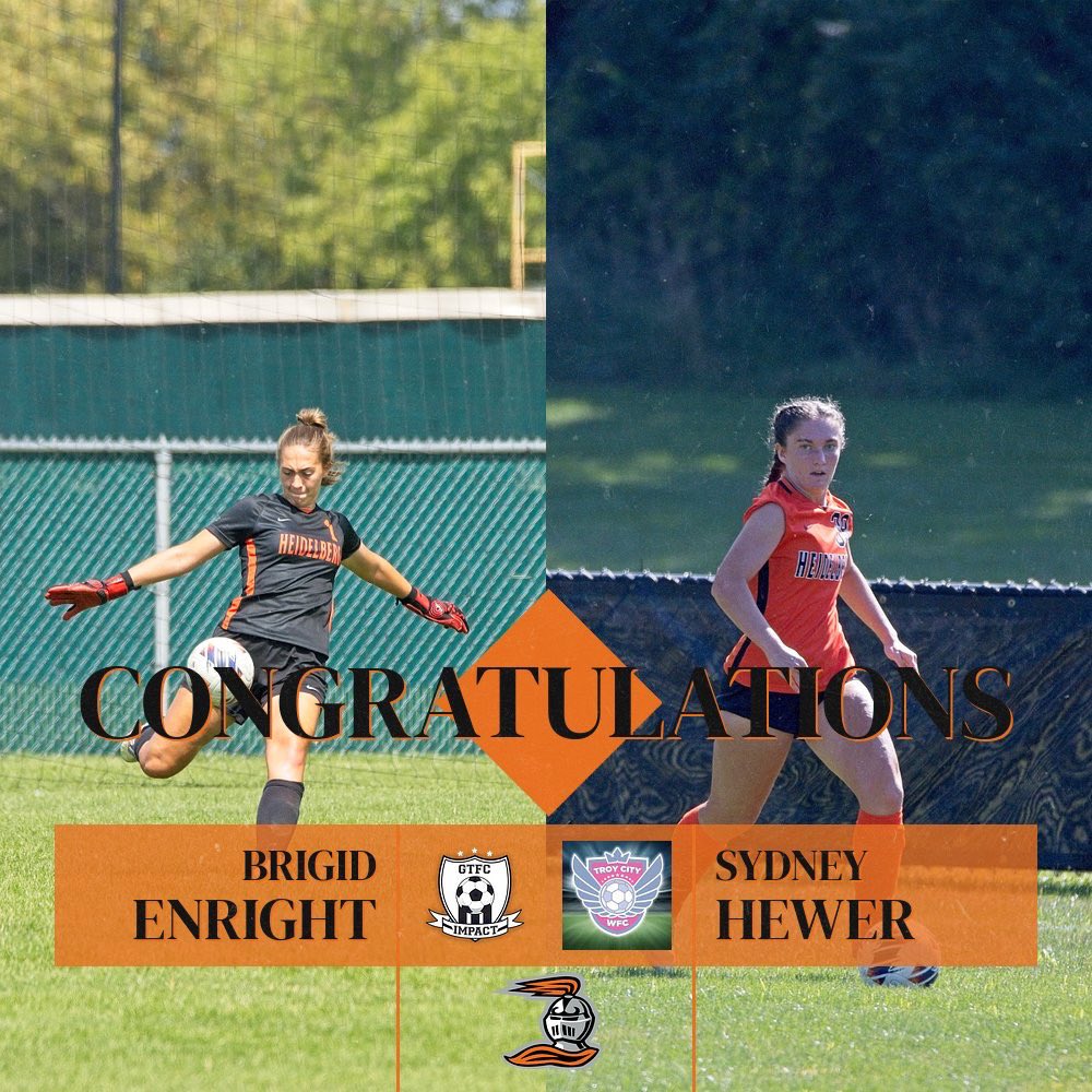 Congratulations to sophomores Brigid Enright and Syd Hewer on being selected to join @gtfc_impact in the WPSL and @troycitywfc ⚽️🤝🏼