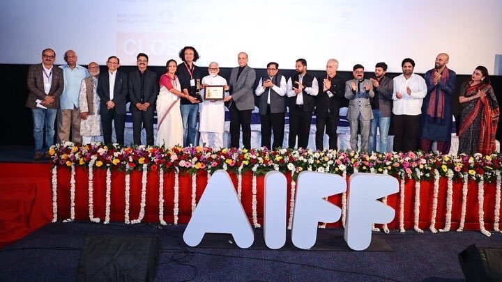 We are honoured to receive the ‘Golden Kailasha Awards - BEST FILM’ and ‘Silver Kailasha Awards - BEST ACTRESS’ (Nandini Chikte) for “Sthal” at the 9th Ajanta-Ellora International Film Festival 2024. @aeiffest Thank you so much!!! #Sthal #AMatch #AIFF24 #BestFilm #BestActress