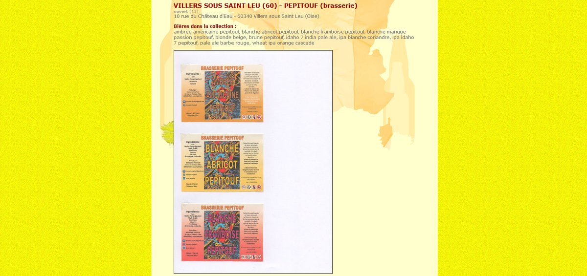 Merci à la brasseriePepitouf à Villers sous Saint Leu (60) beuhbababeercollection.com/bierpage/franc… 
#bbC #bière #étiquettes #collection #répertoire #brasserie #microbrasserie #pepitouf #oise #villerssoussaintleu #chien #yorkshire