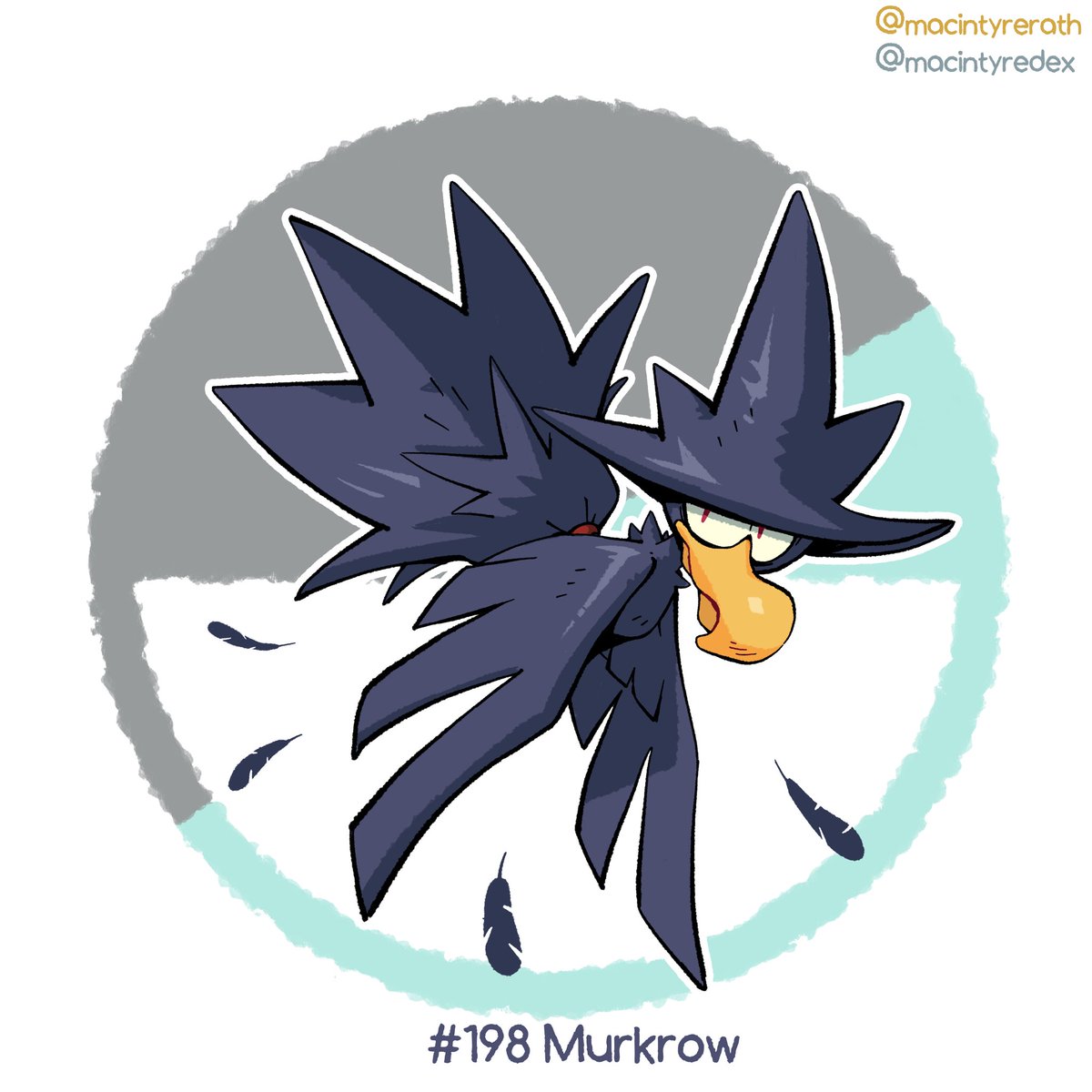 MacintyreDex's tweet photo. New Pokédex entry added!

No. 198 Murkrow https://t.co/T8zwHqDZJw