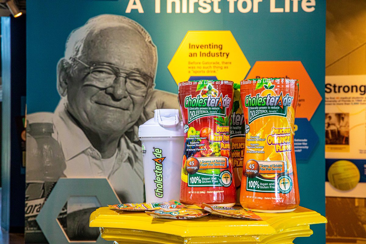 We need at least 30-40g of fiber every day to maintain a healthy digestive system and to fend off disease. Created by Dr. J. Robert Cade, the inventor of Gatorade, great tasting and all natural Cholesterade contains 7g of soluble fiber per serving.

cholesterade.com