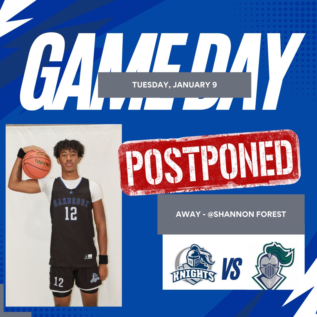 Due to the closing of schools and areal flooding all games today have been rescheduled to Monday February 5. We pray that everyone stays safe!