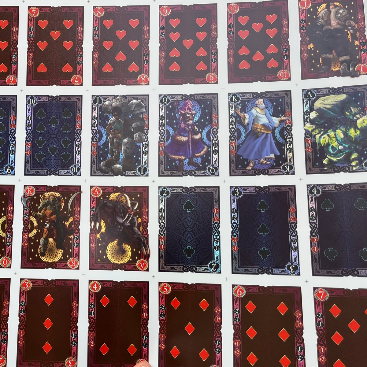 AvallenLegends's tweet photo. nsfw: naked card faces!
Against the Faerie Queene Playing Cards out soon with @modiphius!
#LoA #AtFQ #FaerieQueene #production #DnD #5E #Celtic #TTRPG #RPG https://t.co/gEhWj8HmUE