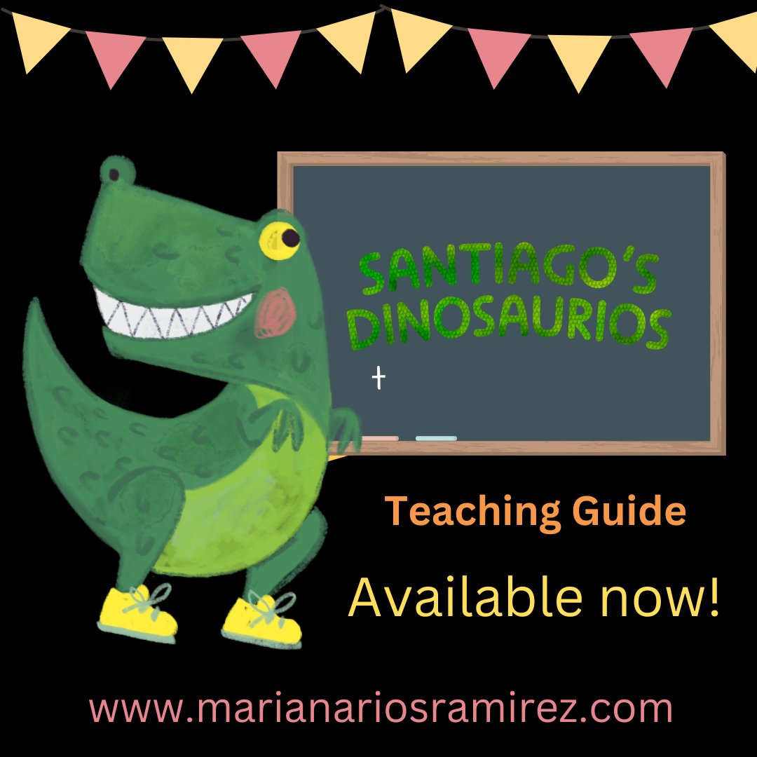 marianariosrmz1's tweet photo. #teachers #librarians, to start 2024 I'm offering 2 new educational resources free on my website, along with the teaching guide for Santiago's Dinosaurios.🦕
Check them out:
https://t.co/zkk1vJVpTr
#educationalresources #teachingguide #kidlit #pb
Designed by @MollyIppolito https://t.co/AIfU1VmNdN
