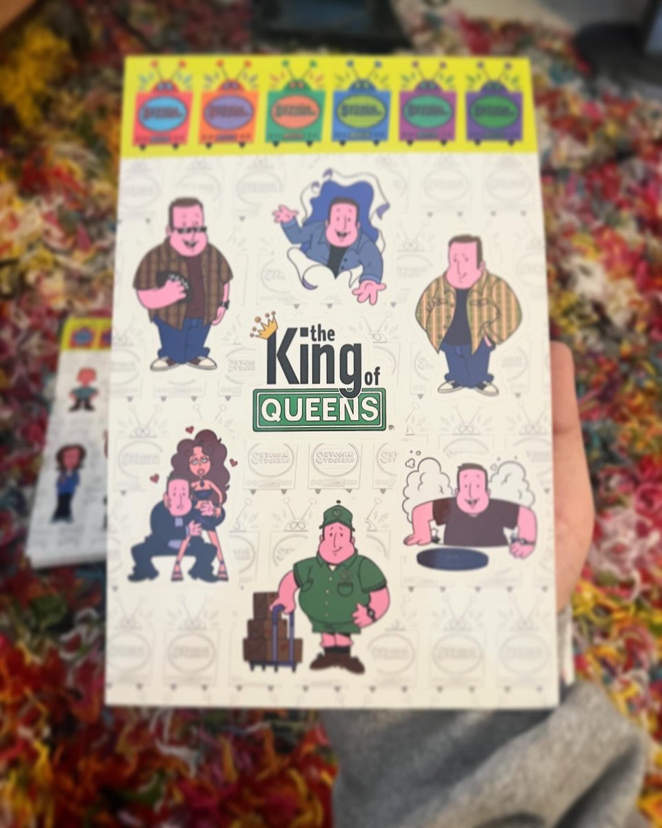 ⚡️SITCOM 📺 STICKERS⚡️

Releasing this Friday at 1PM EST 

3 sets of Sticker Sheets based off some of my favorite sitcoms:

The King of Queens 👑
Malcolm in the Middle 🫣
Everybody Loves Raymond 🏈

7.5 x 10 glossy vinyl stickers from <a href="/StickerApp/">StickerApp</a> 🫶