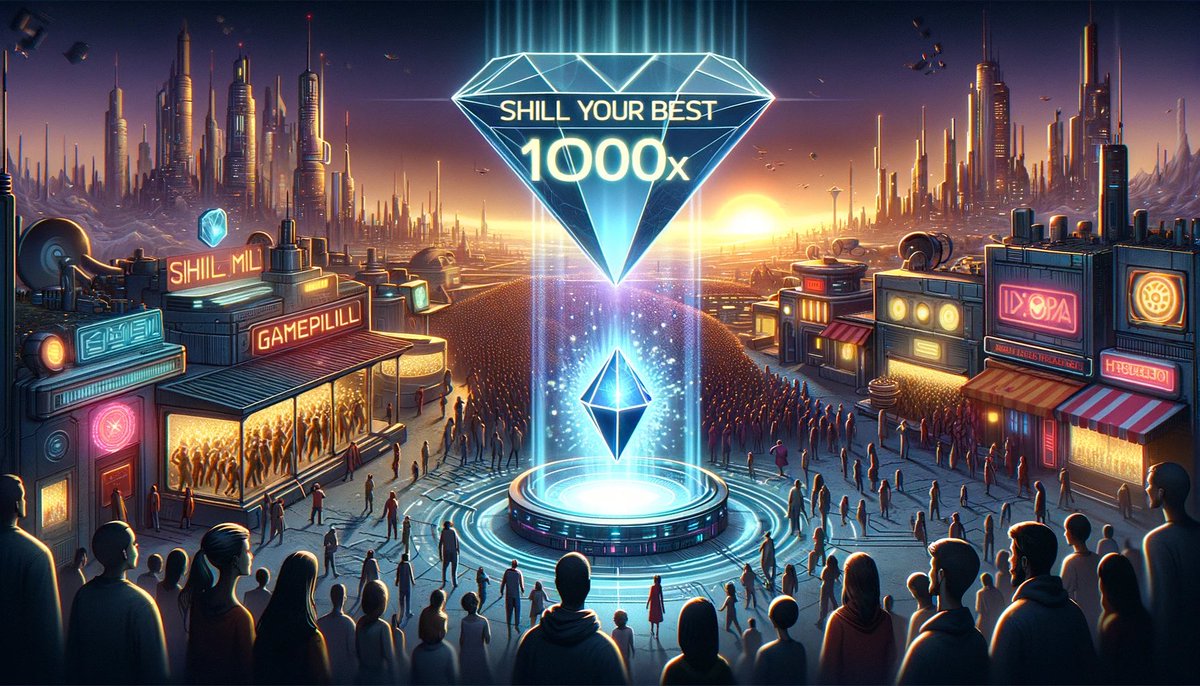 Shill me your 1000x hidden 💎 
(with project twitter handle and $ Tag) 𝐀𝐧𝐝 𝐭𝐞𝐥𝐥 𝐦𝐞 𝐖𝐇𝐘 in the comments 👇 👇 👇 

Lord will bless 3 people with $100 each in Crypto equivalent.

RT + Like this Post 𝐆𝐎 👊