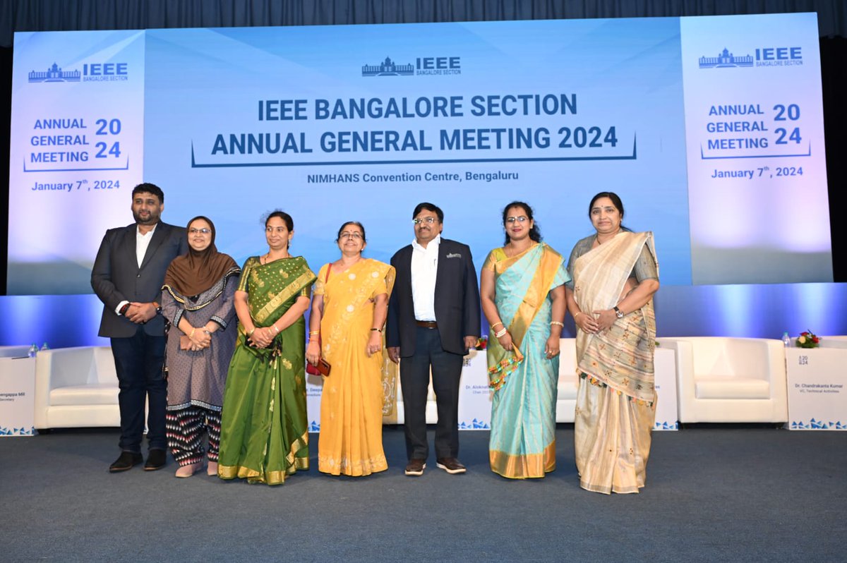 ieeeatria's tweet photo. IEEE annual general meet 2024 🎉
>Congratulations to Dr Ambar Bajpai sir for Receiving Best Branch Counselor Award for medium student branch 🎉
>Congratulations to Dr Prasuna mam for receiving outstanding WiE volunteer Bangalore section https://t.co/j2NM6sC0Lx