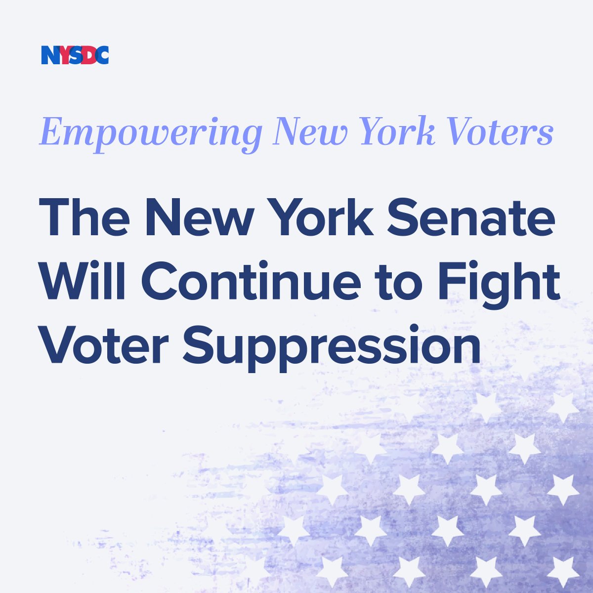 The Senate Majority prioritizes strengthening democracy and respecting voters' voices. Facing nationwide voter rights attacks, we're committed to preventing disenfranchisement in NY. Our bill package aims to modernize and ensure a fair, accessible, transparent election system.