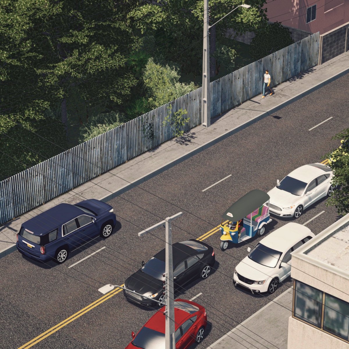 Chaotic traffic #CitiesSkylines