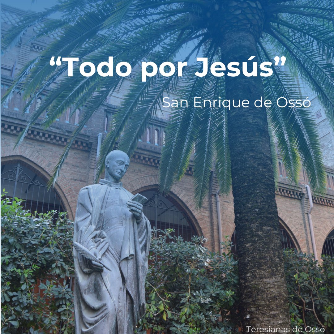 En este mes de enero agradecemos la vida de San Enrique de Ossó y toda su actividad apostólica. Todo nació de su amor a Jesús y su descubrimiento de Santa Teresa como mediación para llegar a Dios.
#TeresianasDeOssó #SanEnriqueDeOssó #TodoPorJesús